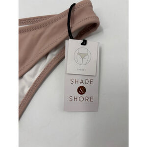Women's Shade & Shore Bikini Bottom Size L Blush nude